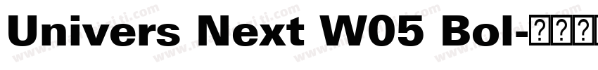 Univers Next W05 Bol字体转换